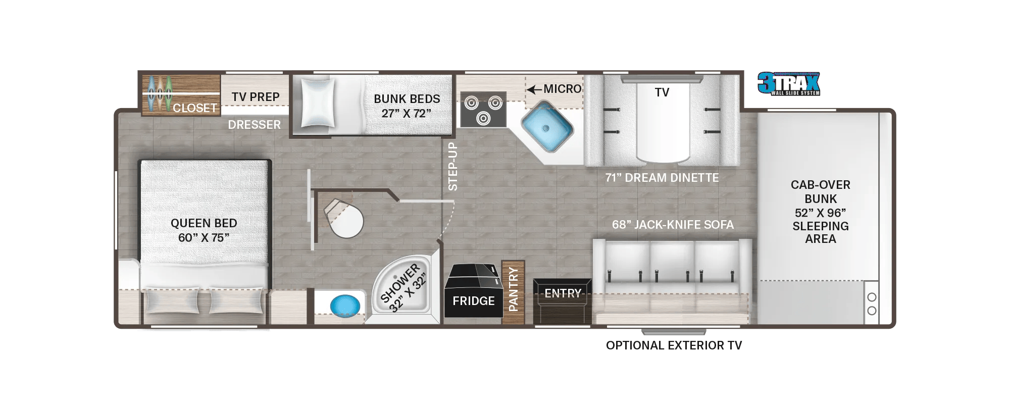 2027 Thor Motor Coach Chateau 31E floorplan