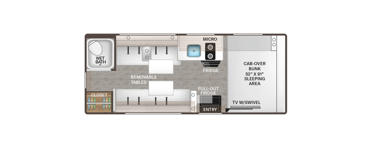 2026 Thor Motor Coach Chateau 19X floorplan
