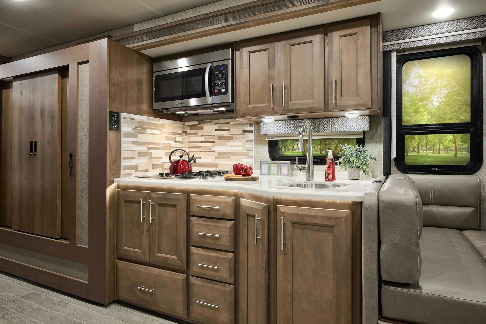 2022 Thor Miramar Class A RV 34.6 Kitchen - Nightcap