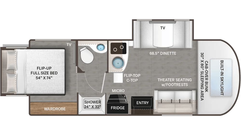 Tiburon · 24RW Floor Plan