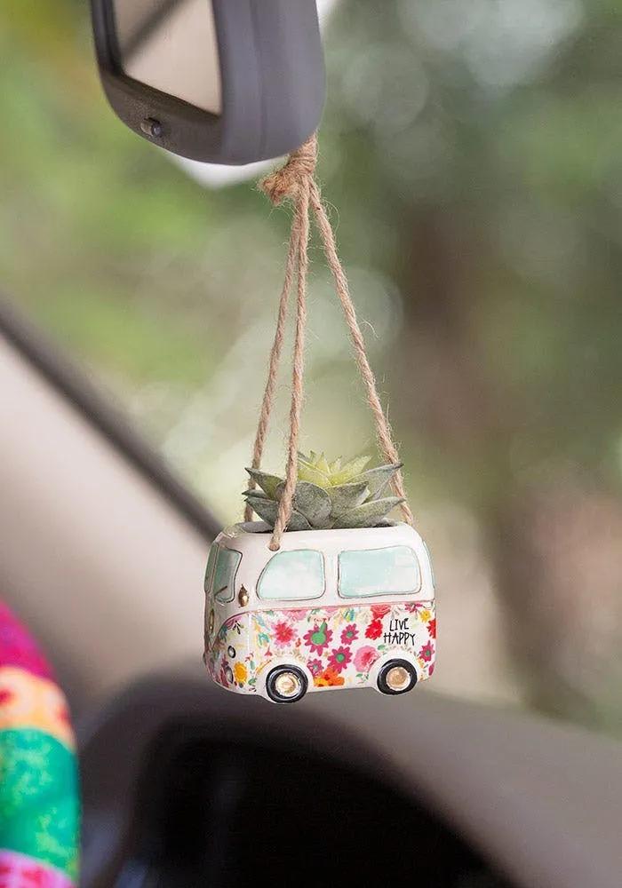 Hanging Faux Succulent Car Charm by Natural Life - $18